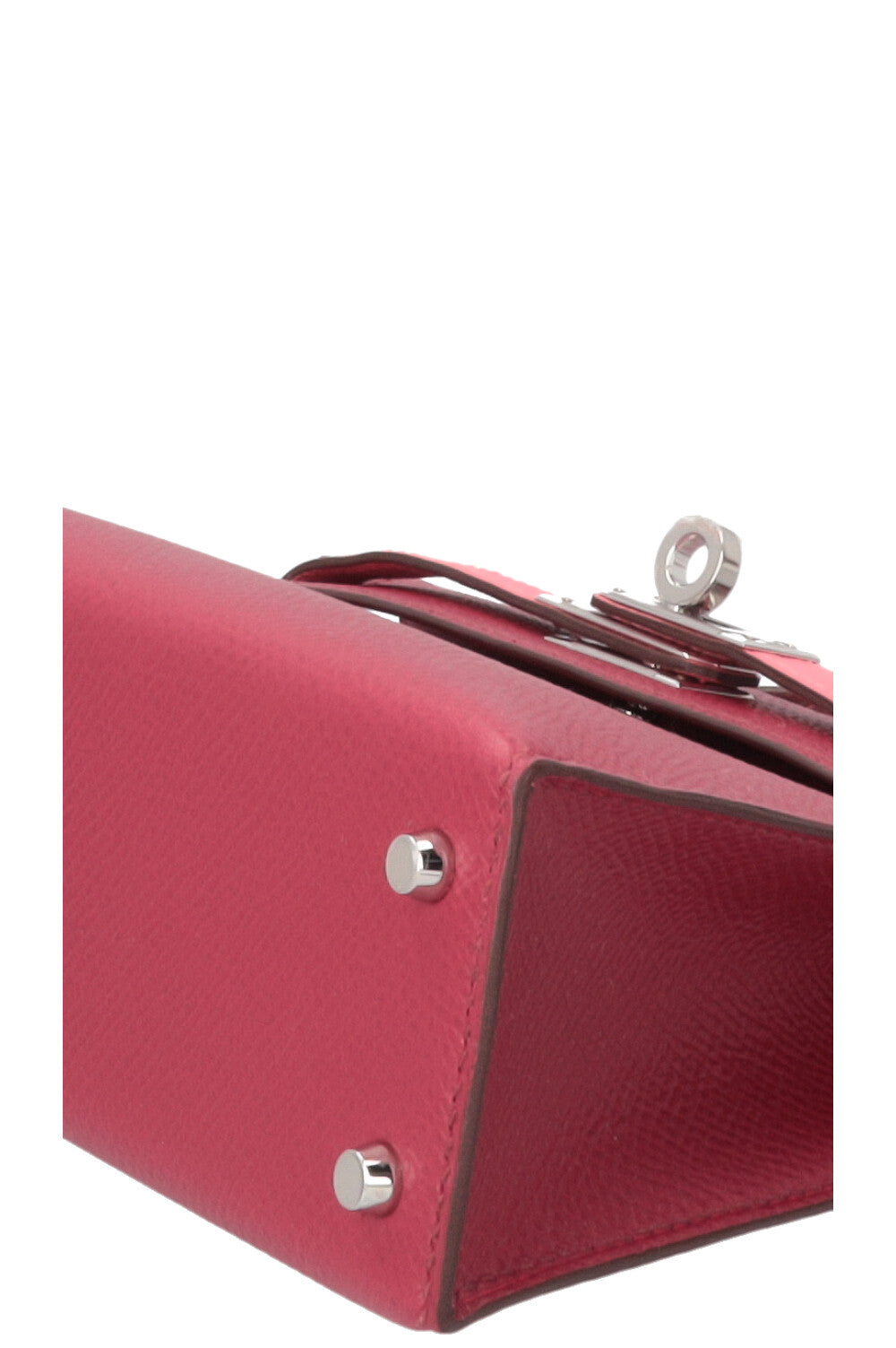 HERMÈS Mini Kelly Epsom Tricolore Rubis Rose Azalee Rouge H