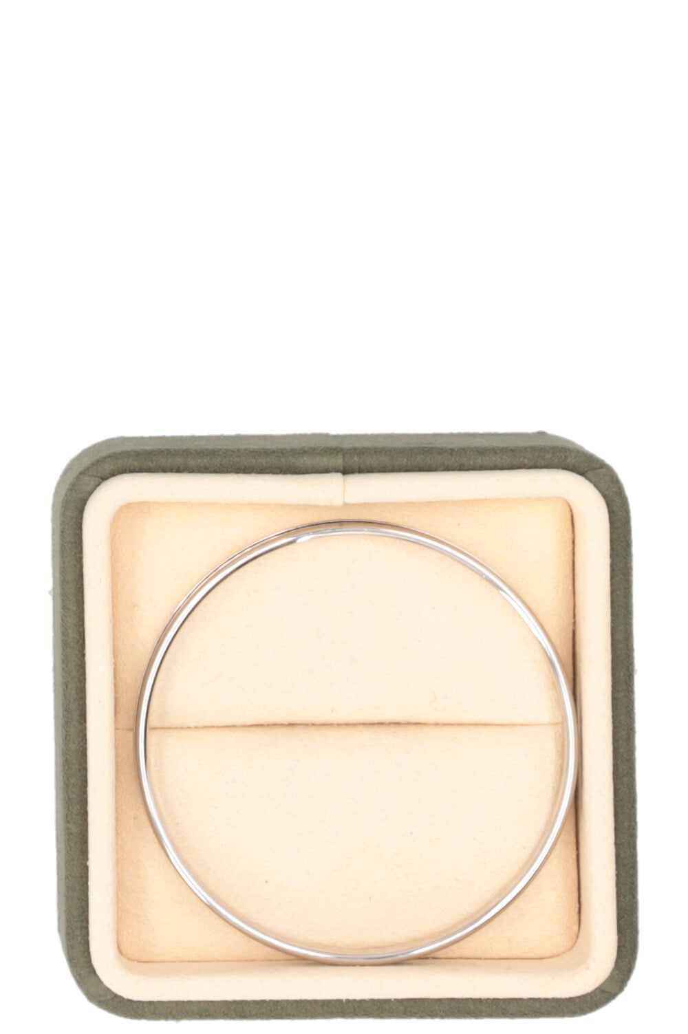 HERMÈS OP'H Enamel Palladium White Bracelet
