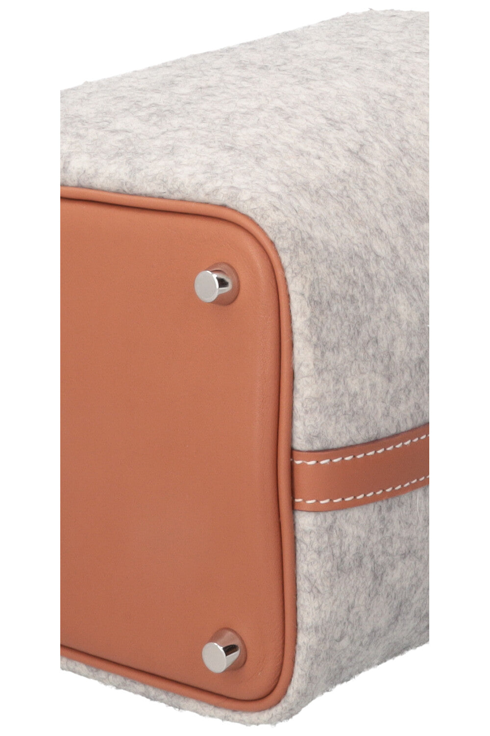 HERMÈS Picotin Lock 18 Light Grey Gold Felt Grey