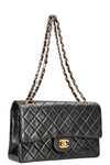 CHANEL Double Flap Bag Medium Black