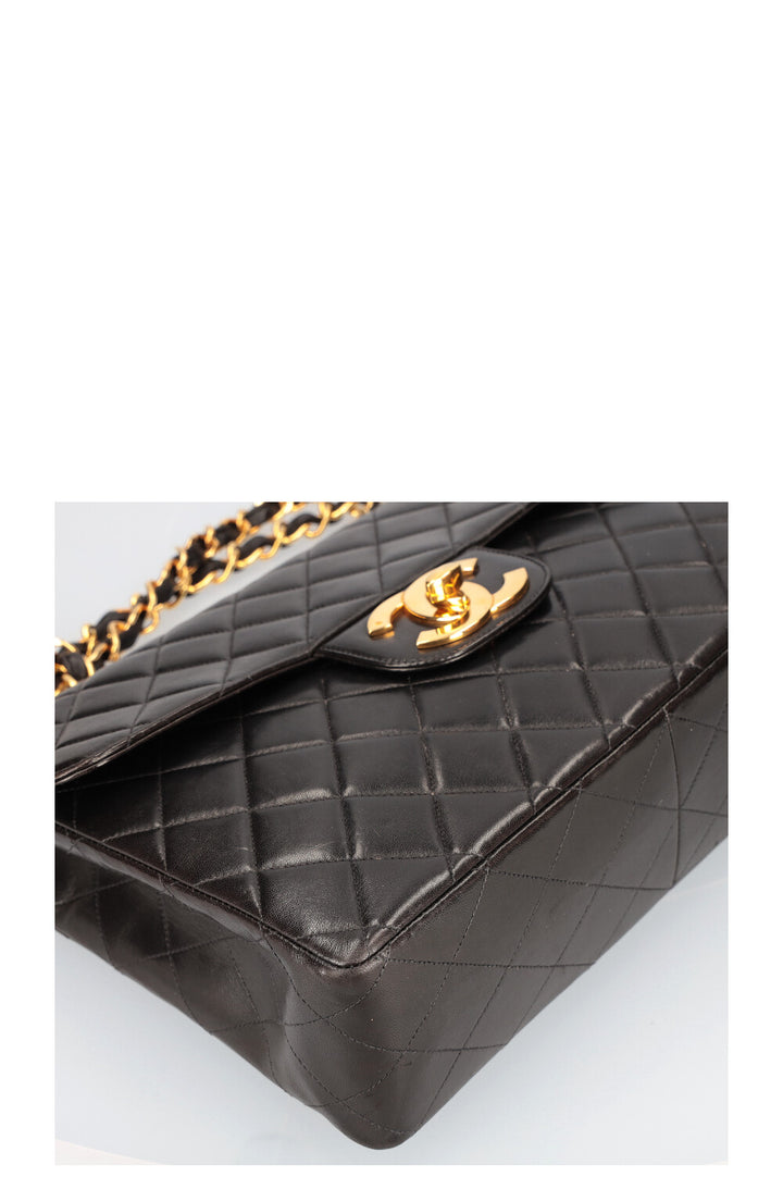 CHANEL Single Flap Bag Jumbo Black