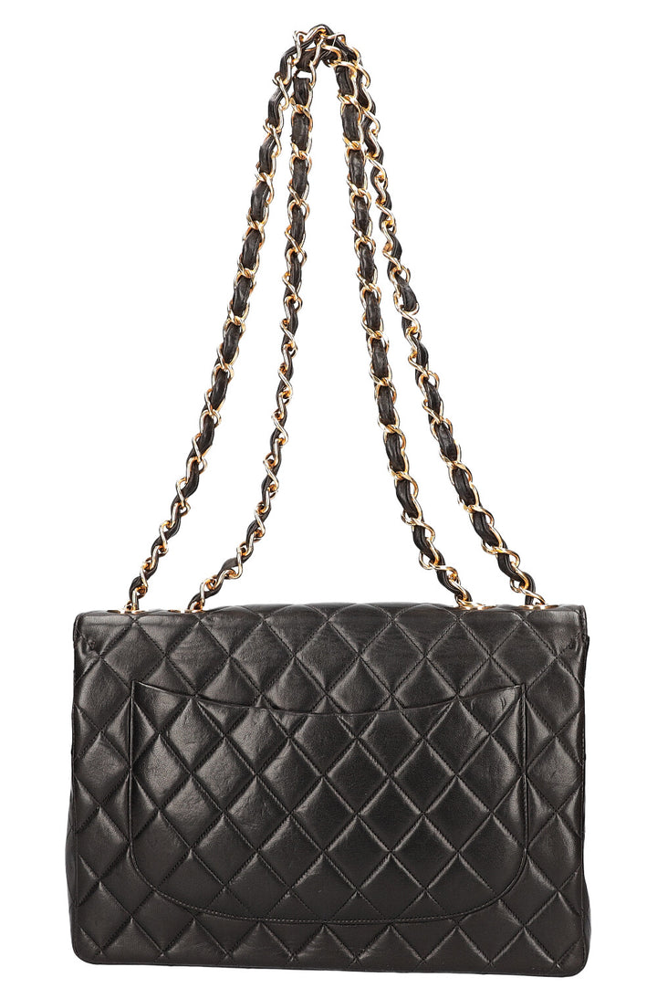 CHANEL Single Flap Bag Jumbo Black