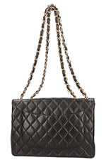 CHANEL Single Flap Bag Jumbo Black