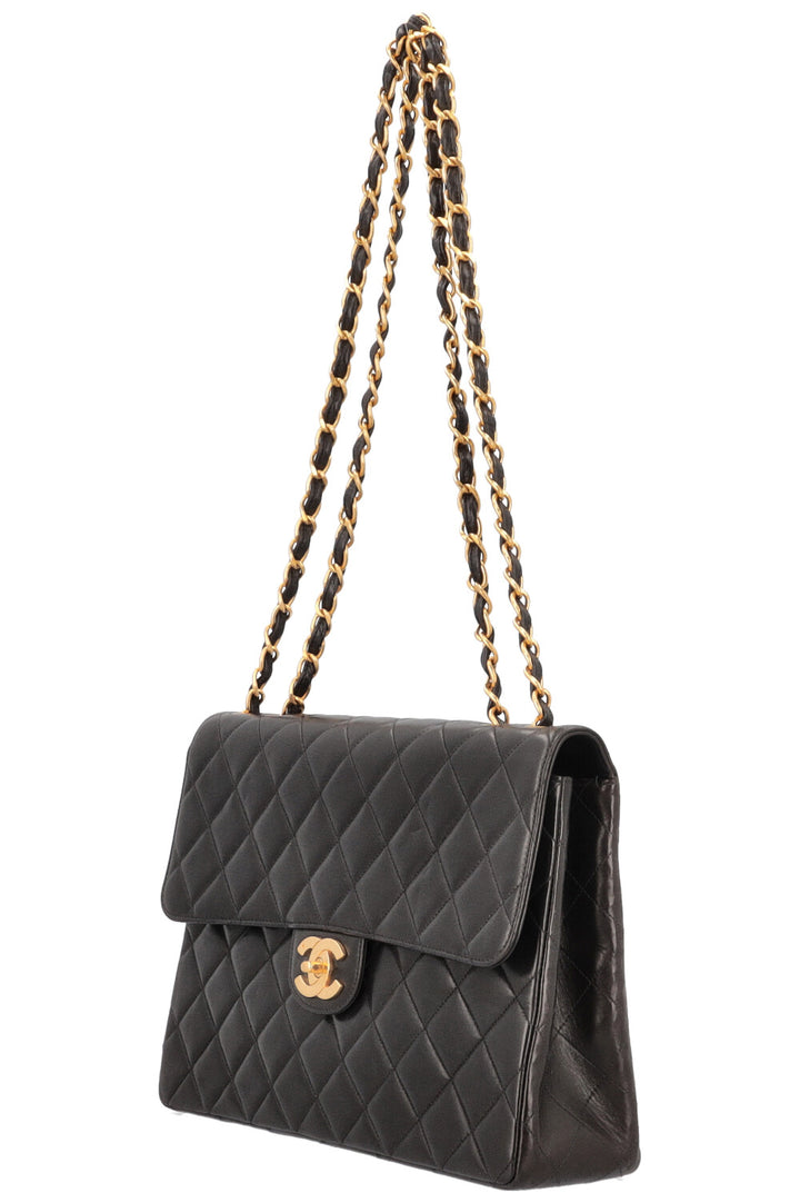 CHANEL Jumbo Single Flap Bag Black