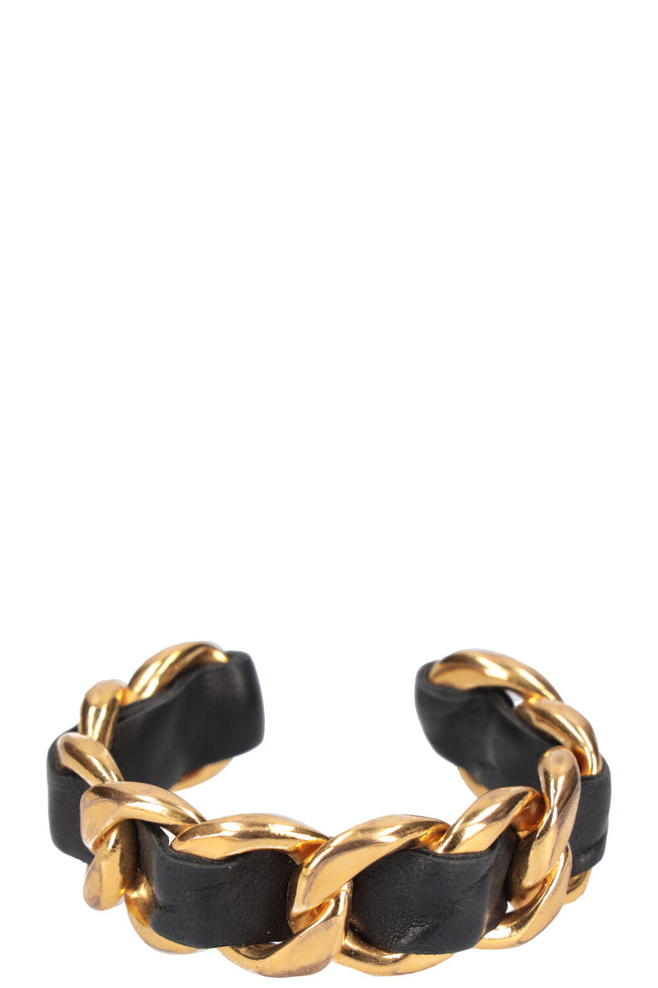 CHANEL  Cuff Gold with Leather Collection 25