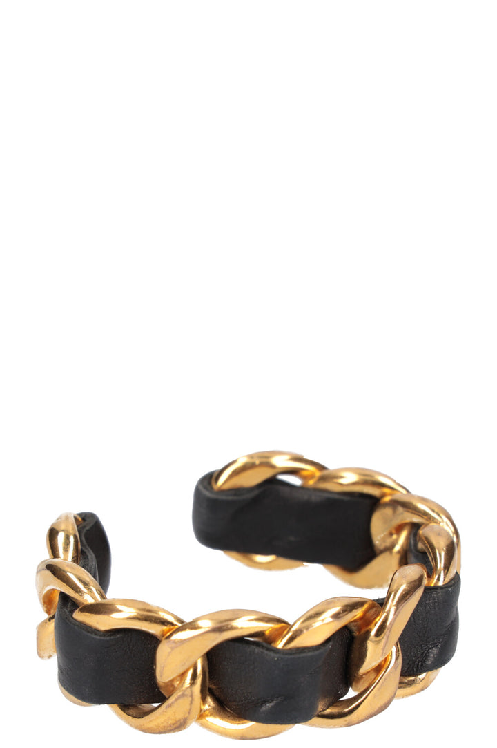 CHANEL  Cuff Gold with Leather Collection 25