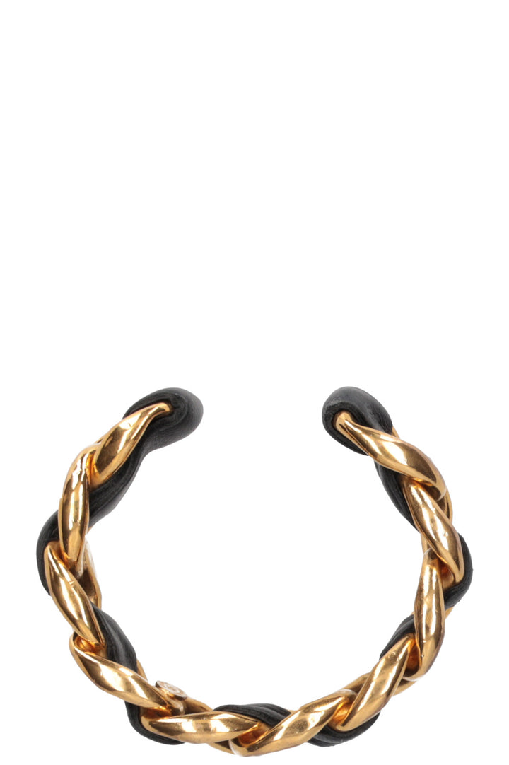 CHANEL  Cuff Gold with Leather Collection 25