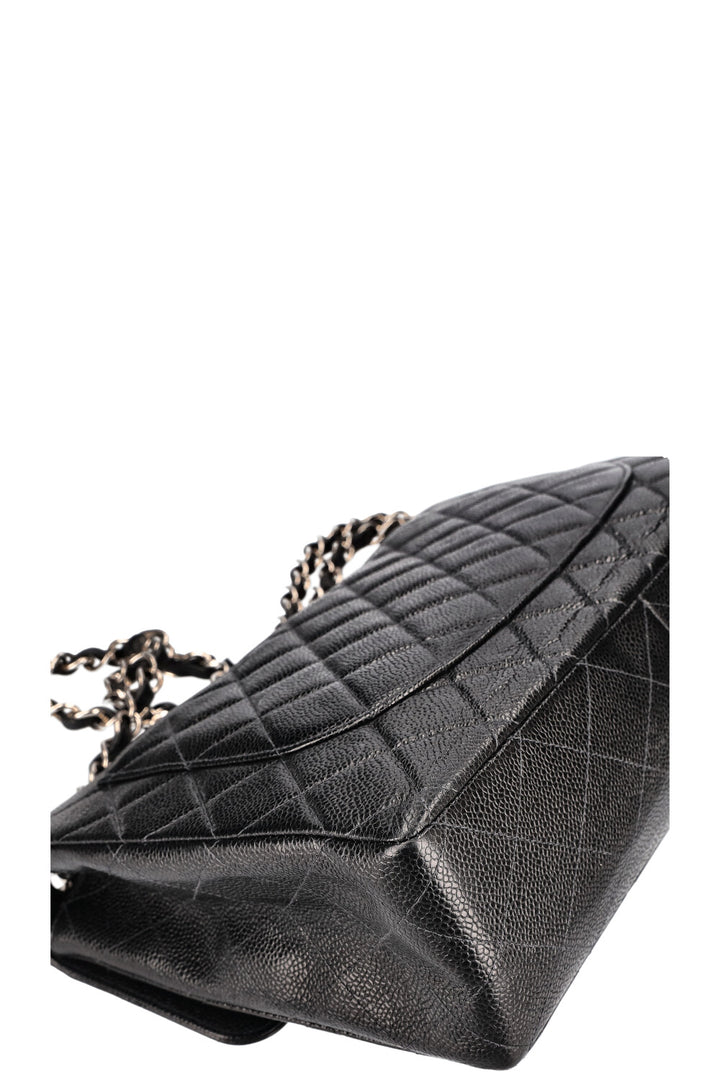 CHANEL Jumbo Single Flap Caviar Black