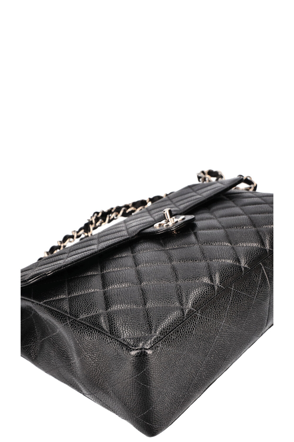 CHANEL Jumbo Single Flap Caviar Black