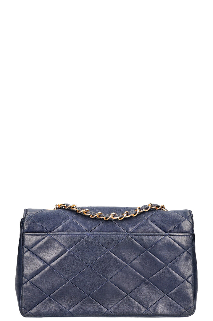 CHANEL Vintage Single Flap Bag Blue