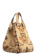 LOEWE Large Hammock Tapestry Print Suede Beige
