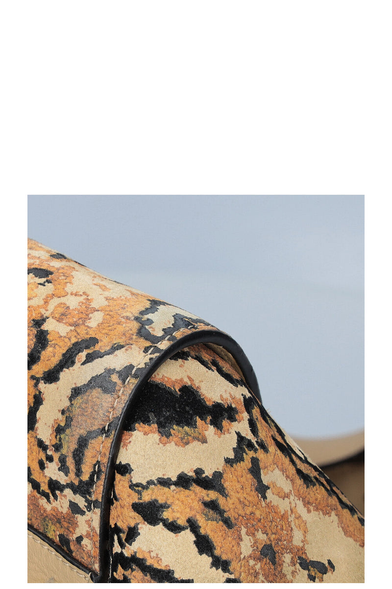 LOEWE Large Hammock Tapestry Print Suede Beige