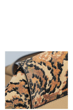 LOEWE Large Hammock Tapestry Print Suede Beige