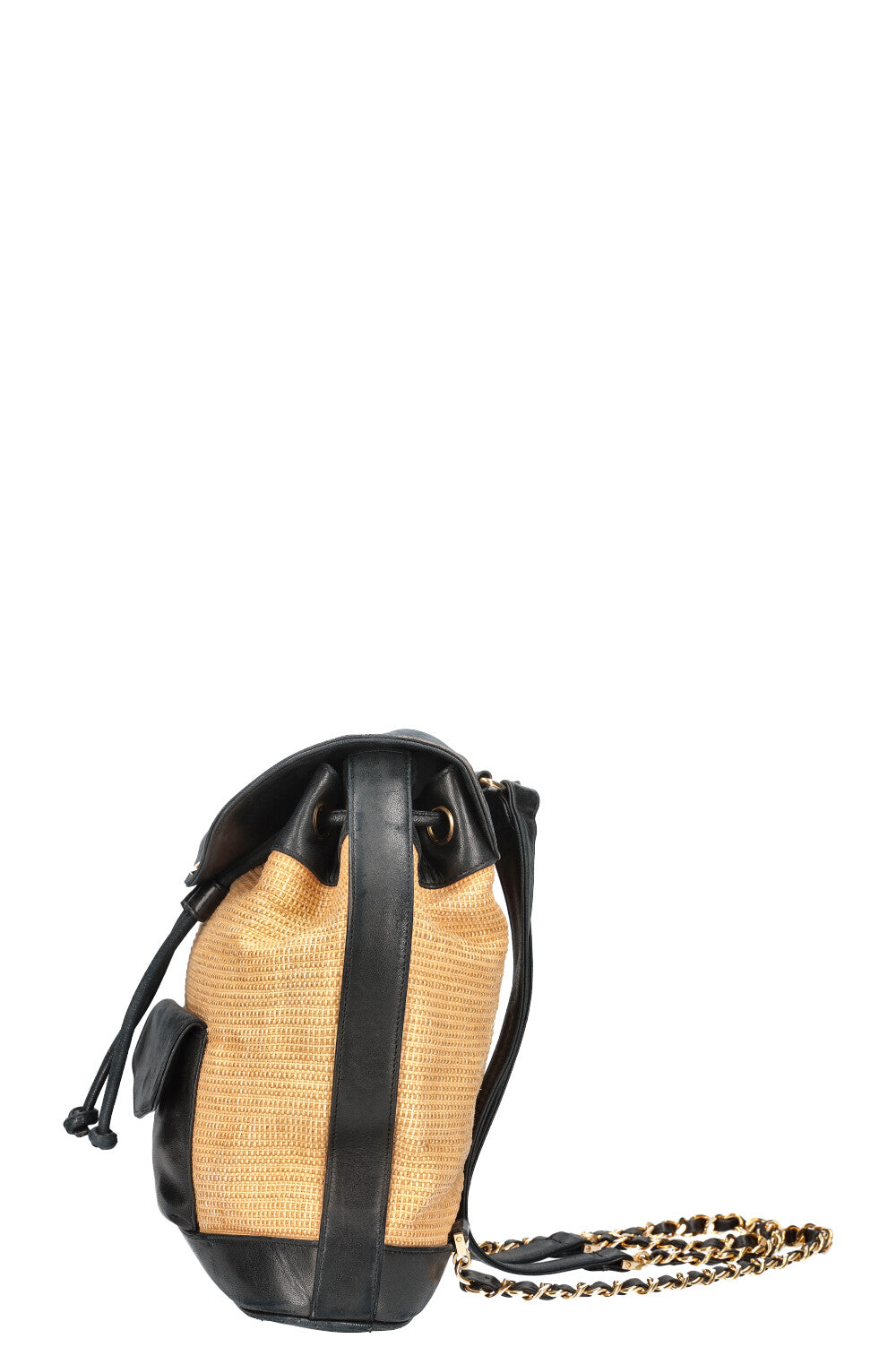 CHANEL Vintage Backpack Raffia