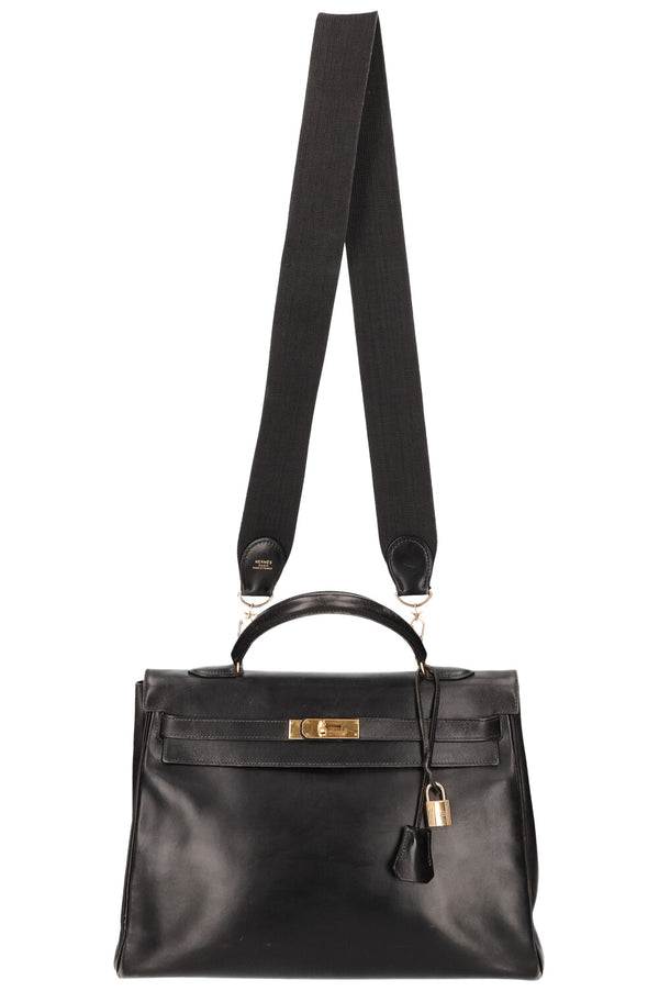 HERMES Kelly 35 Box Black