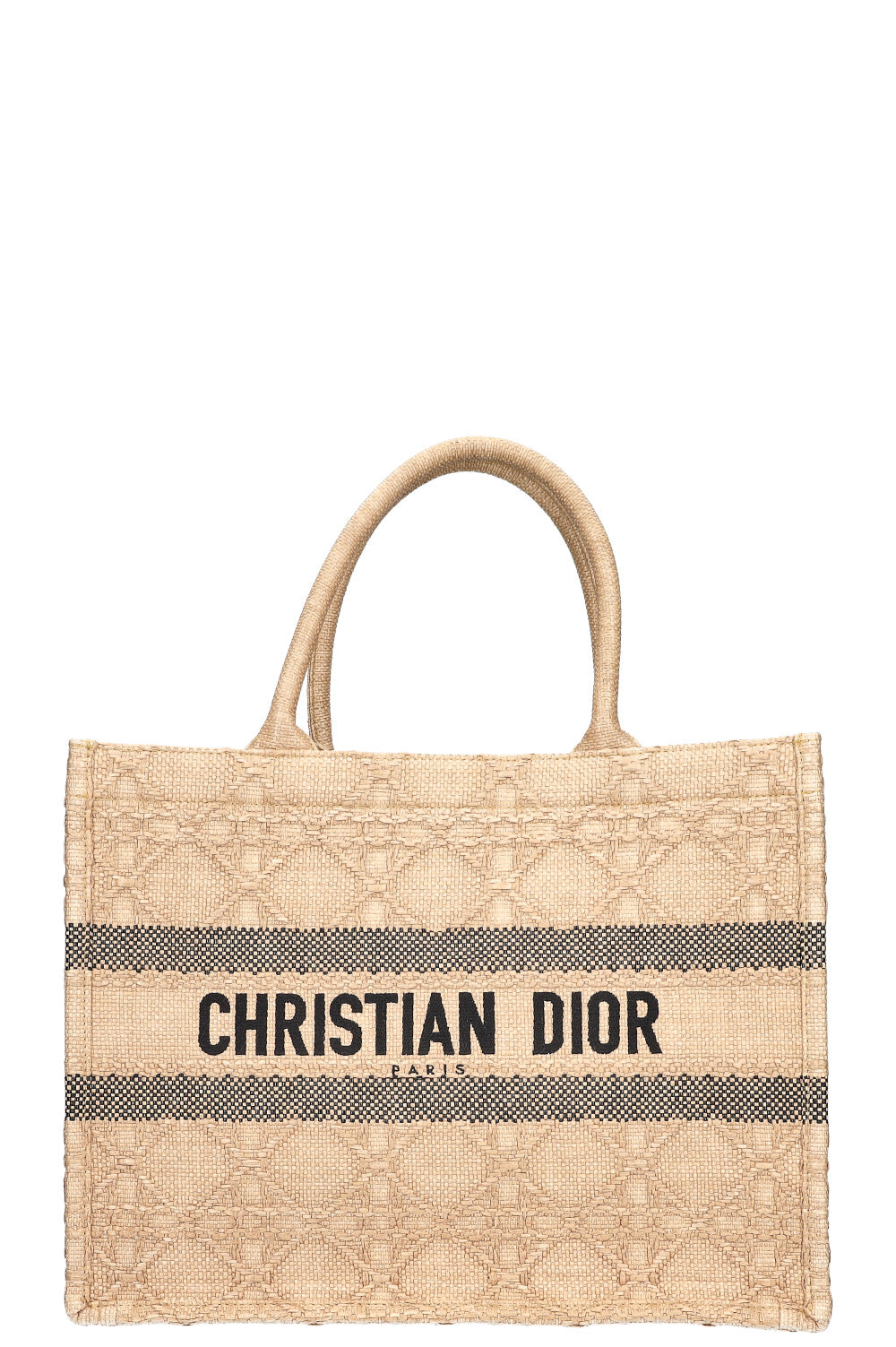 CHRISTIAN DIOR Book Tote Medium Raffia