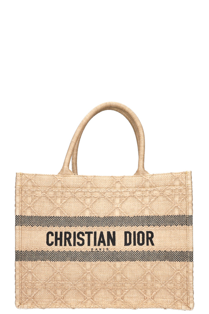 CHRISTIAN DIOR Book Tote Medium Raffia