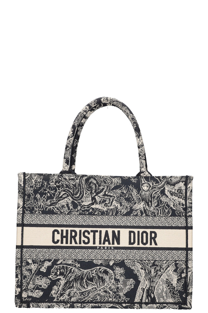 CHRISTIAN DIOR Book Tote Blue & White