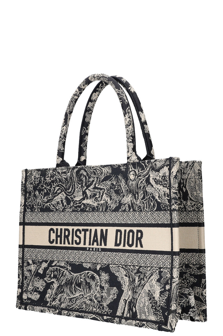 CHRISTIAN DIOR Book Tote Blue & White