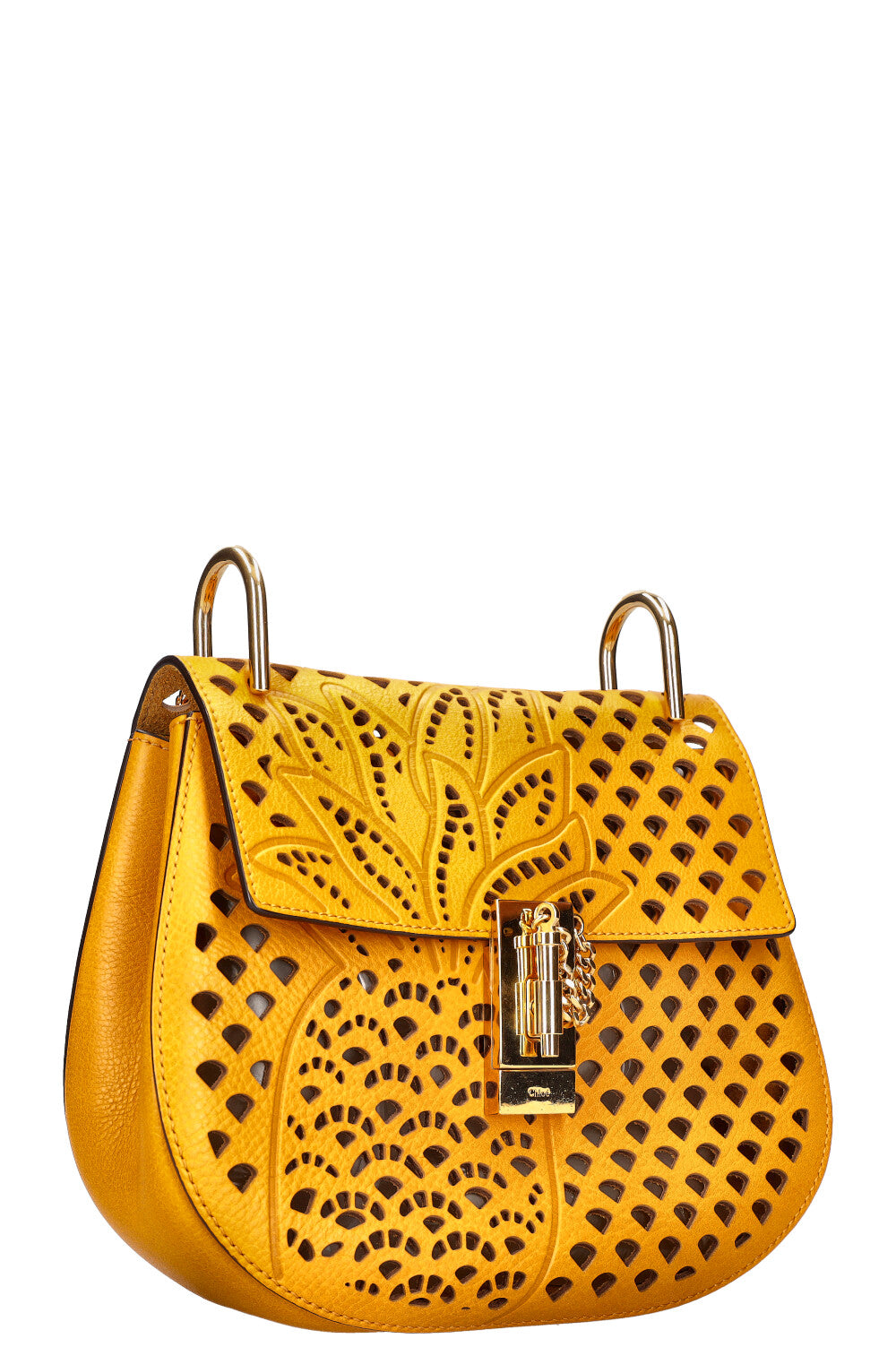 CHLOÉ Drew Bag Cutout Mustard