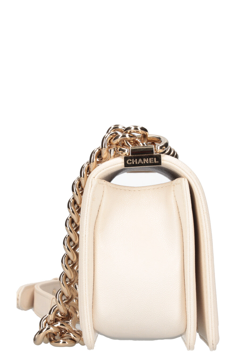 CHANEL Small Boy Bag Caviar Ivory