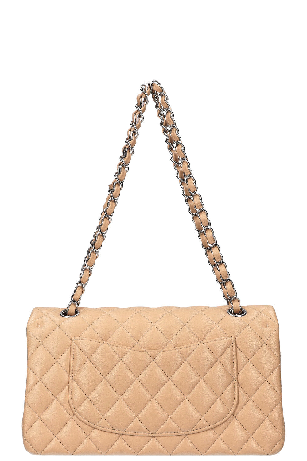 CHANEL Double Flap Bag Beige