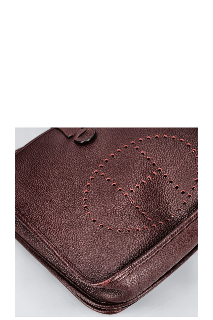 HERMÈS Evelyne PM Clémence Rouge Sellier