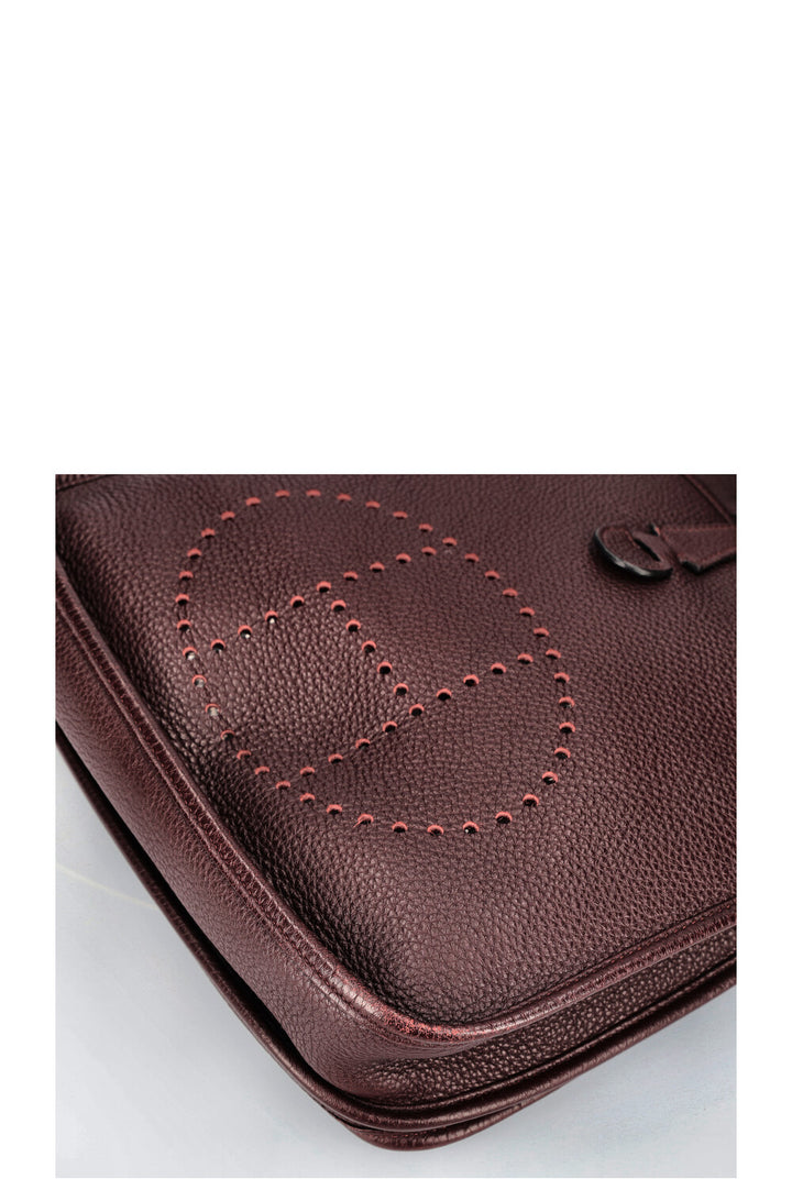 HERMÈS Evelyne PM Clémence Rouge Sellier