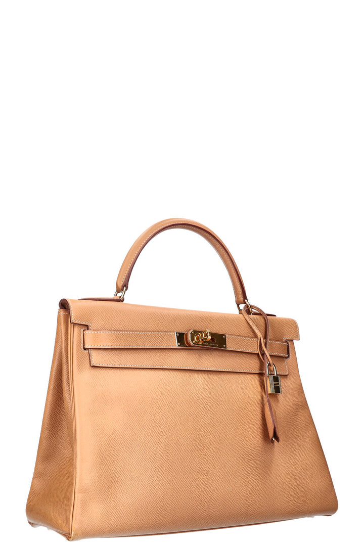 HERMÈS Kelly Retourne 32 Epsom Leather Beige