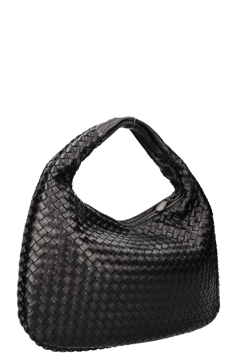 BOTTEGA VENETA  Small Hobo Veneta Intrecciato Black