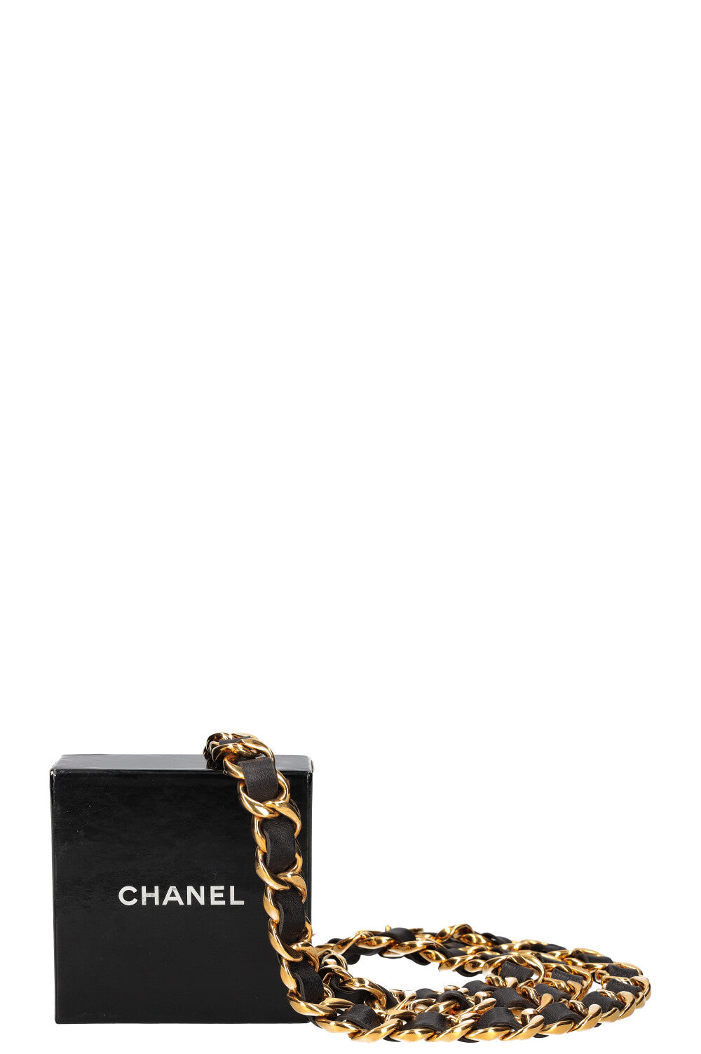 CHANEL Vintage Chain & Leather Belt with Coin Collection 29