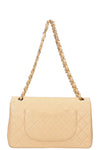 CHANEL Medium Double Flap Bag Beige