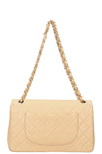 CHANEL Medium Double Flap Bag Beige