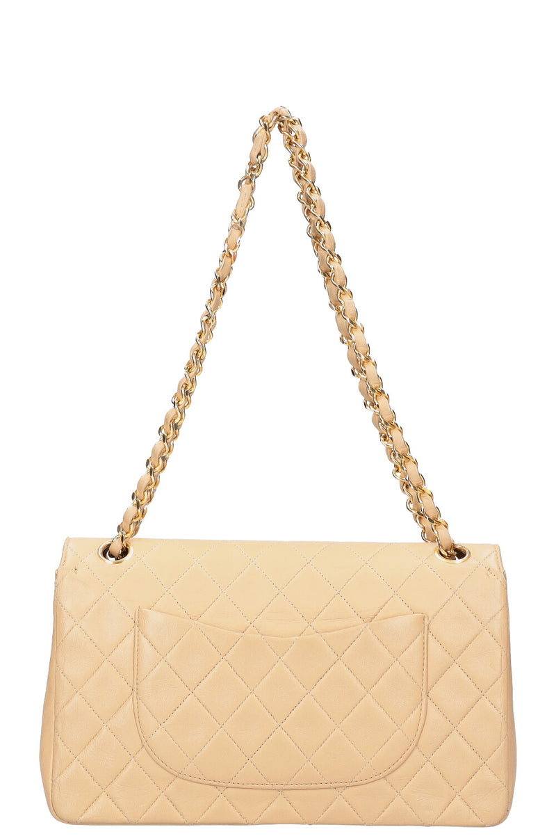 CHANEL Medium Double Flap Bag Beige