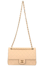CHANEL Medium Double Flap Bag Beige
