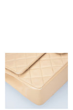 CHANEL Medium Double Flap Bag Beige