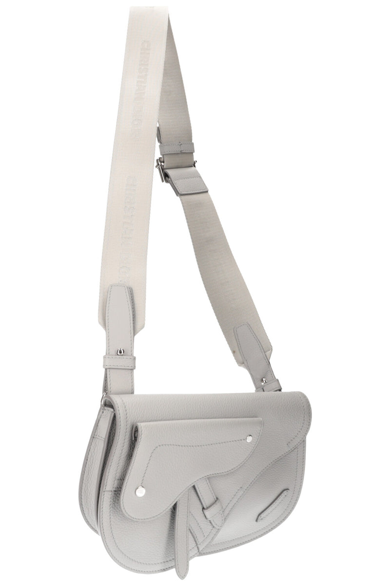 CHRISTIAN DIOR Saddle Messenger Pouch Grey