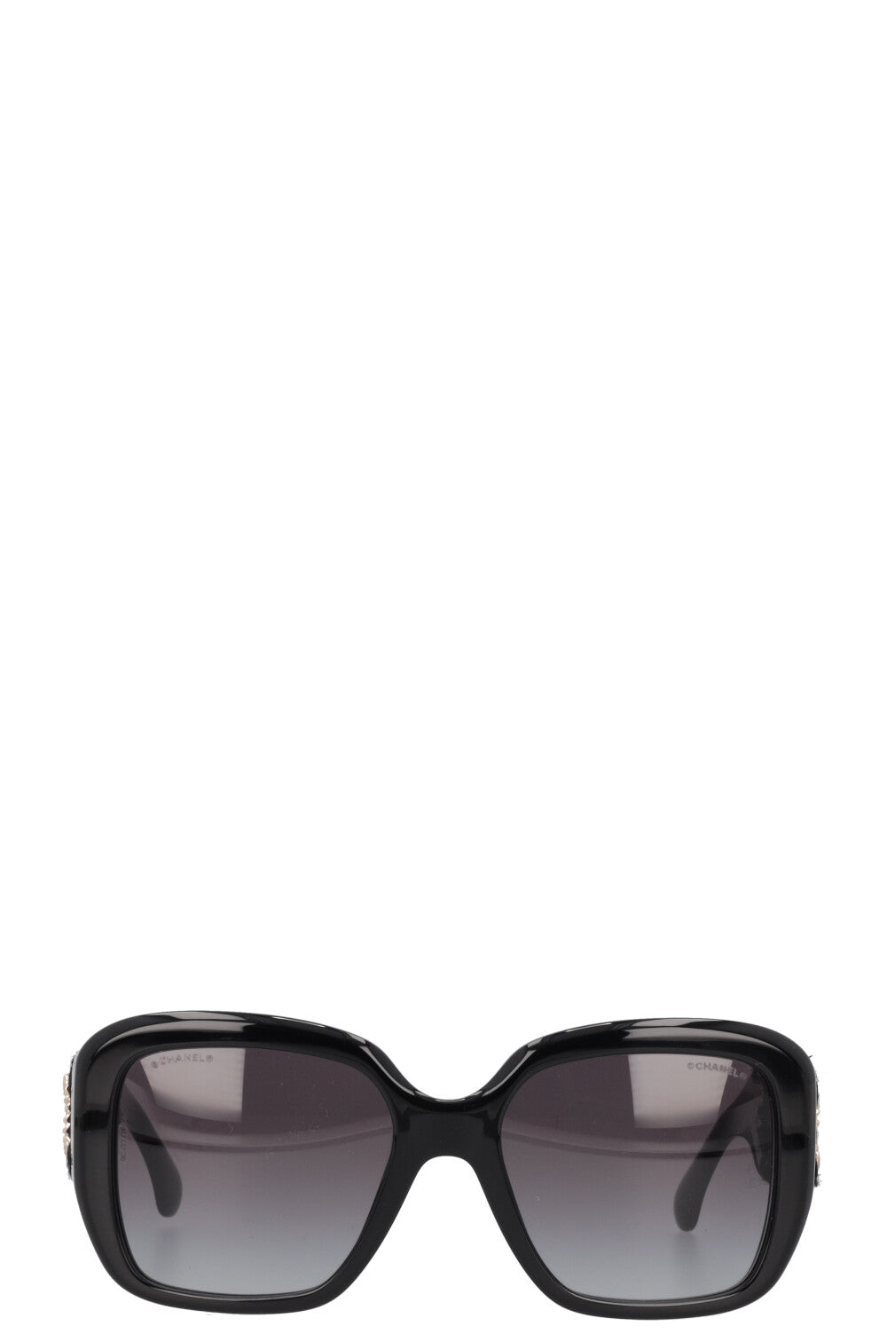 CHANEL Sunglasses 5512 Tweed Black
