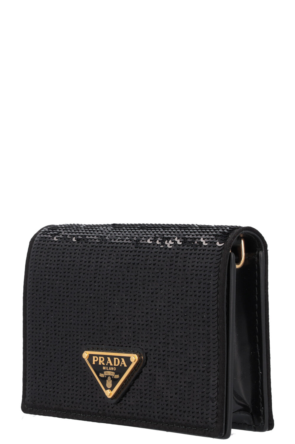 PRADA Cardholder Sequine Black