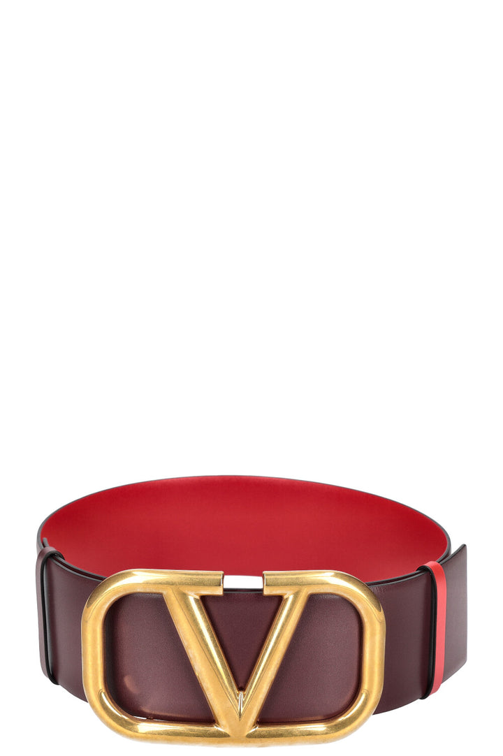 VALENTINO V Logo Waist Belt Red