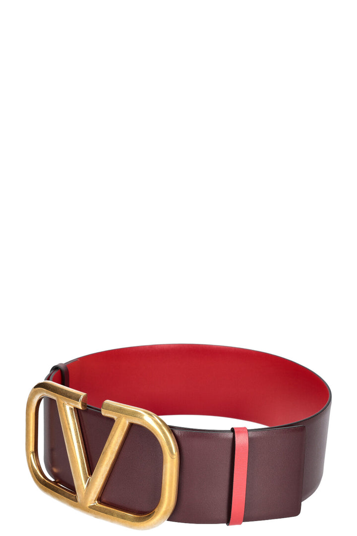 VALENTINO V Logo Waist Belt Red