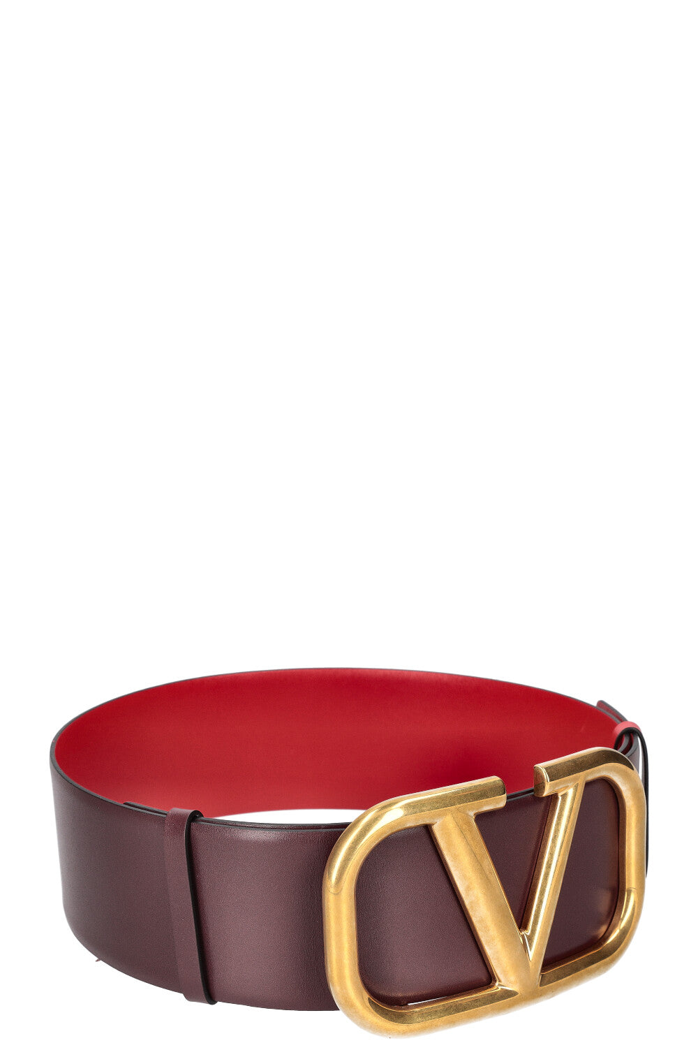 VALENTINO V Logo Waist Belt Red