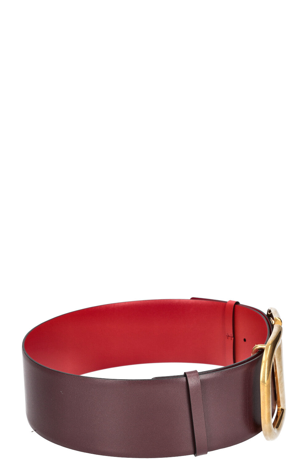 VALENTINO V Logo Waist Belt Red