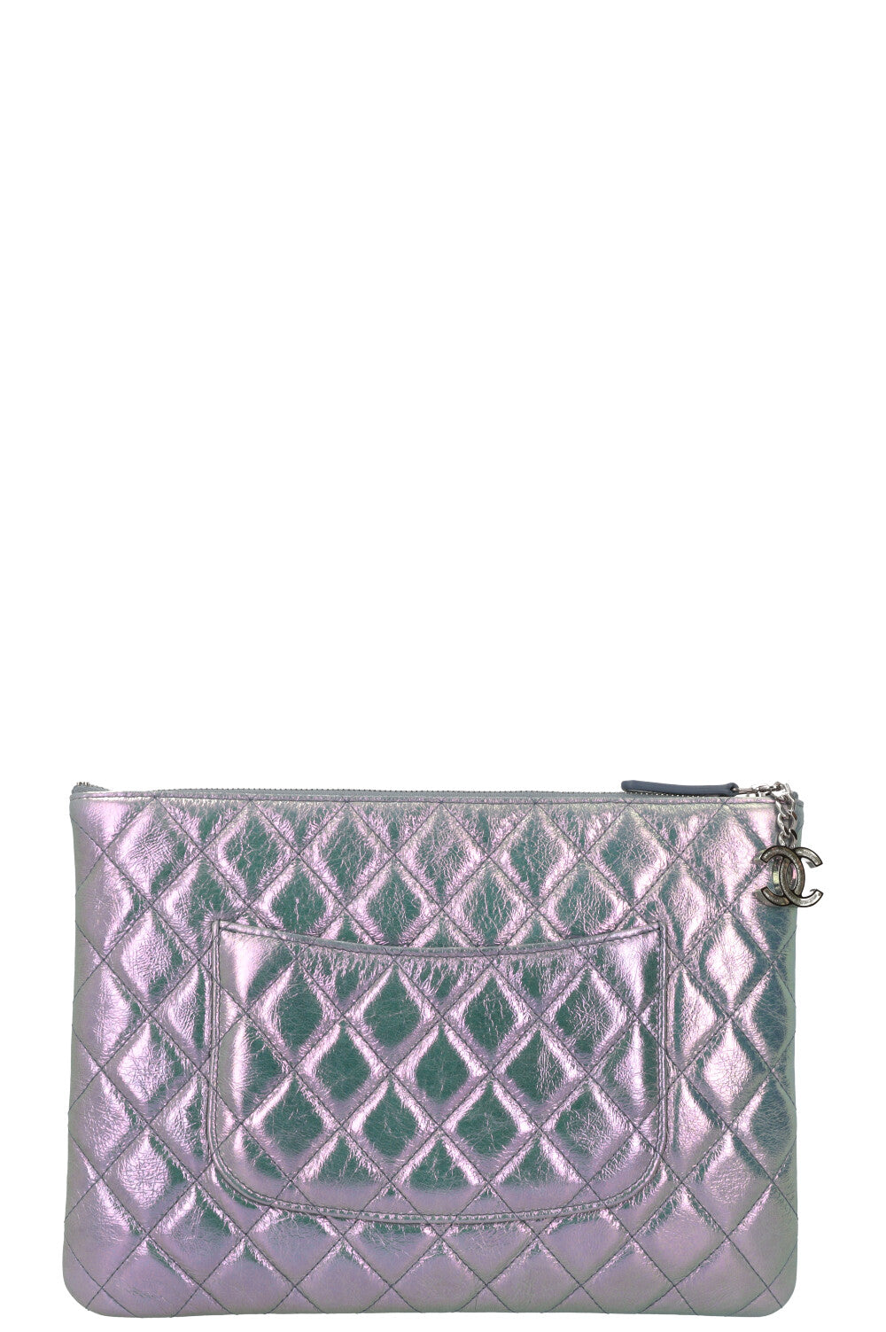 CHANEL O Case Clutch Iridescent