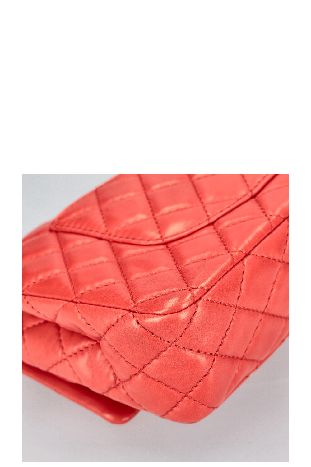 CHANEL Medium Double Flap Bag Lambskin Red