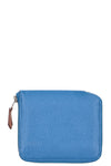 HERMÈS Silk'In Compact Wallet Epsom Blue