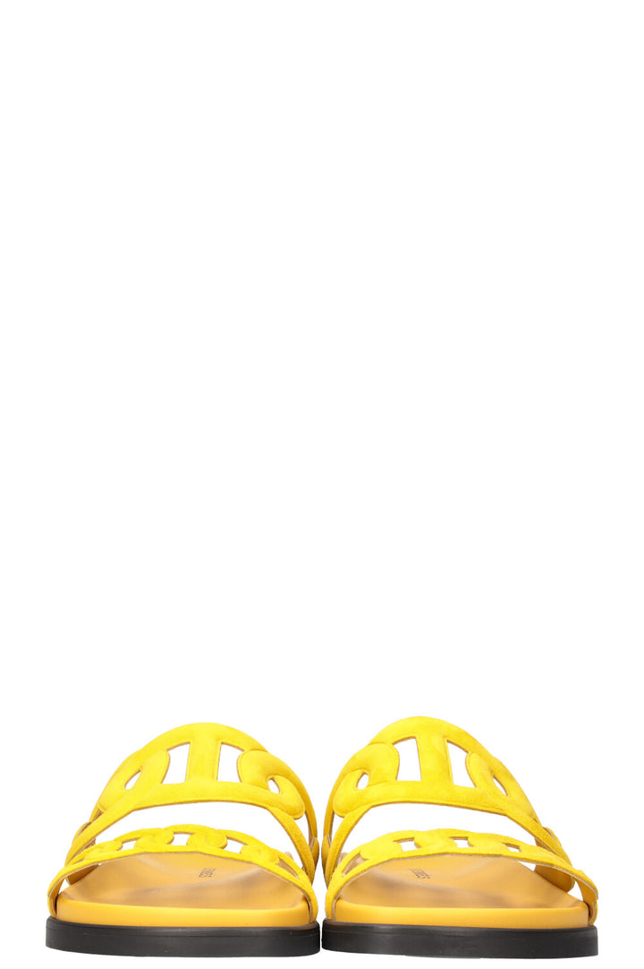 HERMÈS Extra Sandals Yellow