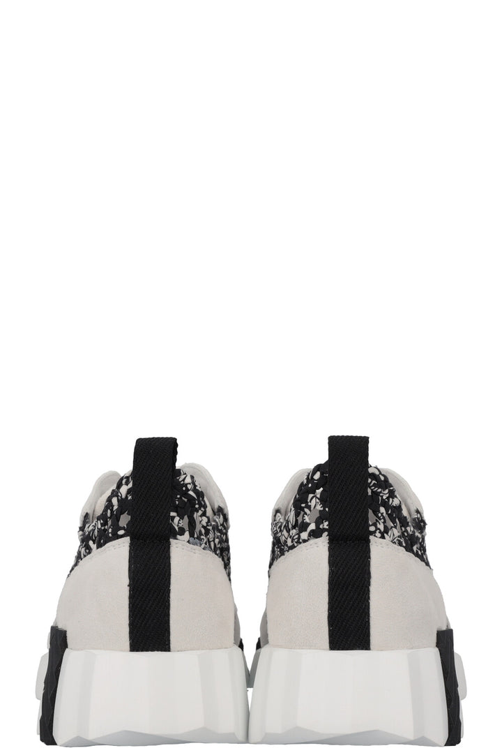 HERMÈS Bouncing Sneakers Knot Details Black White