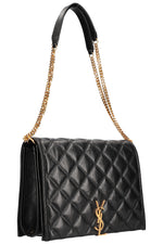SAINT LAURENT Becky Shoulder Bag Quilted Black