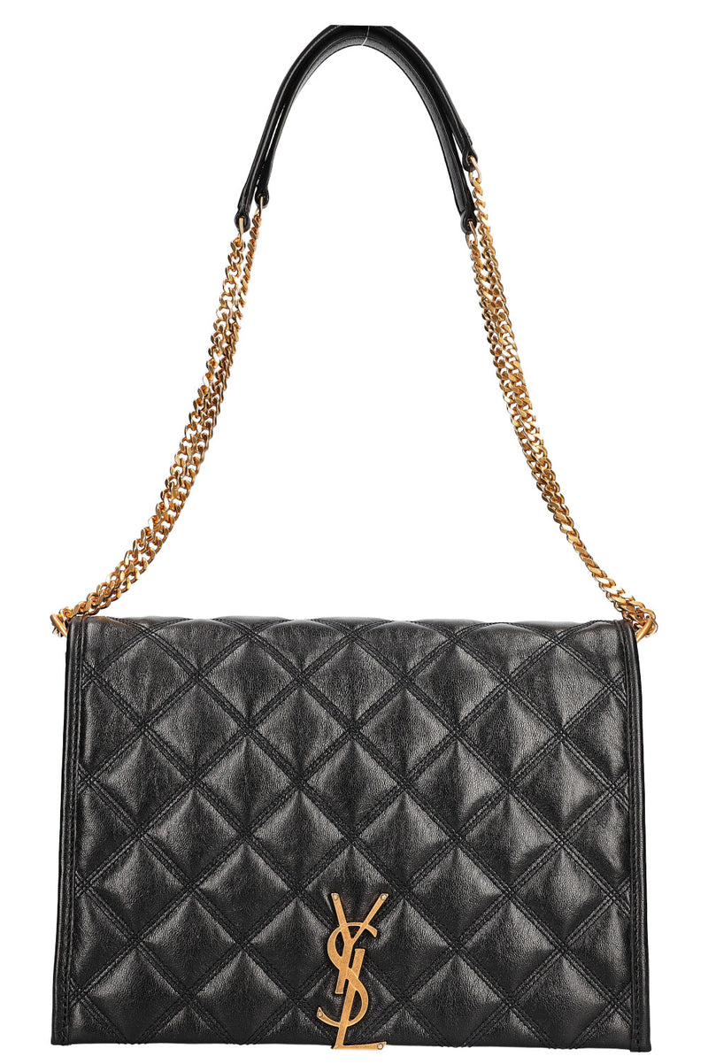 SAINT LAURENT Becky Shoulder Bag Quilted Black